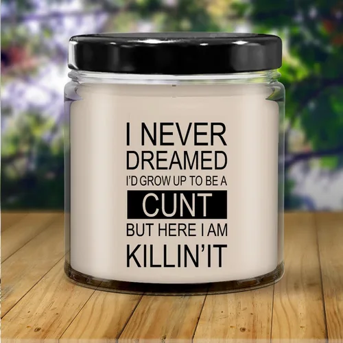 Vista 4 de LaPomme Vela de coño grosero regalo divertido para él, su mejor regalo para su mamá, vela de 9 oz personalizada