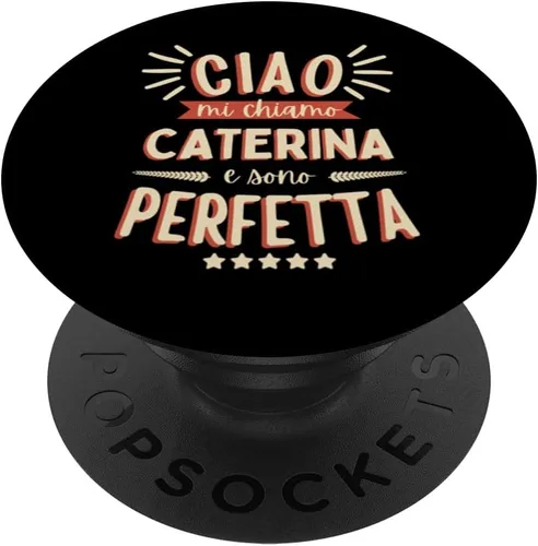 Vista 6 de Caterina Idea Regalo Personalizzata Amica Nome Divertente PopSockets MagSafe PopGrip for iPhone