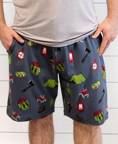 Vista 182 de Lazy One - Pantalones cortos de pijama para hombre, ropa de dormir