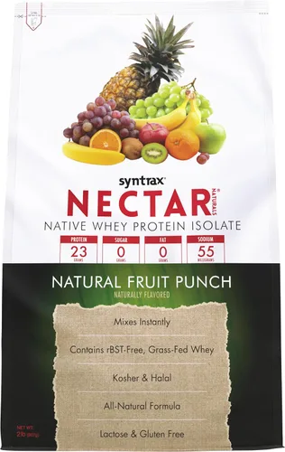 Vista 8 de Syntrax Nectar Natural, Chocolate 2 lbs. 100% aislado de proteína de suero