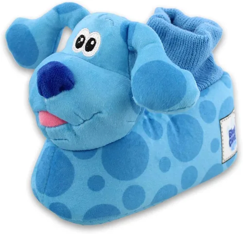 Vista 5 de Nickelodeon Blue's Clues & You - Pantuflas de felpa 3D para niños pequeños