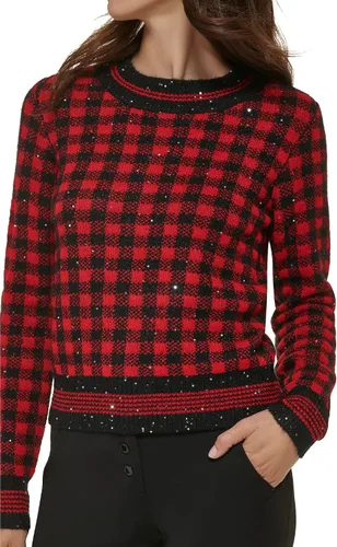 Vista 2 de Karl Lagerfeld Paris Women's Everyday Long Sleeve Sweater