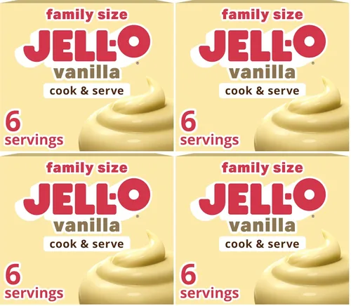 Vista 11 de Jell-O Cook & Serve Mezcla de relleno de pudín de vainilla y pastel, caja de 4.6 onzas