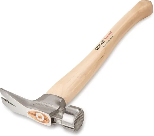 Vista 2 de ESTWING Sure Strike California Martillo de Enmarcado - Garra Recta de Desgarre de 25 oz con Cara Fresada y Mango de Madera de Hickory - MRW25LM
