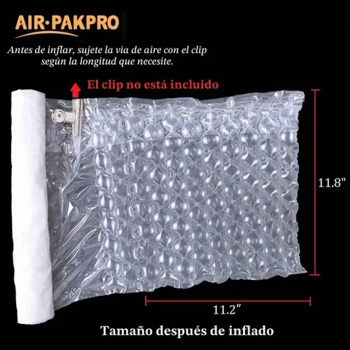 Vista 3 de Cojines de aire inflables resistentes de 33 pies/rollo, bolsas de cojines de aire, bolsas de embalaje de papel de embalaje para envío y embalaje
