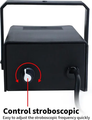 Vista 4 de Luces estroboscópicas LED verdes ajustables con control de velocidad para escenario, luces estroboscópicas de baile con 24 LED superbrillantes