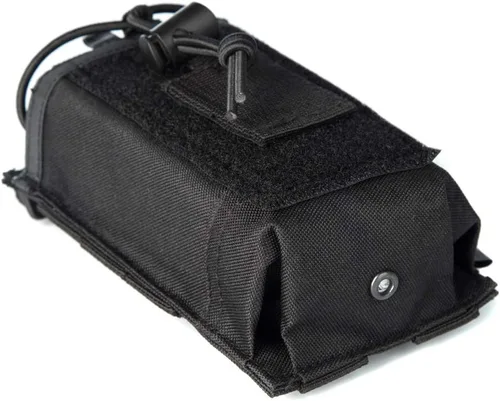 Vista 7 de LUITON Funda de radio táctica - Soporte de radio Molle resistente para Walkie Talkies bidireccionales