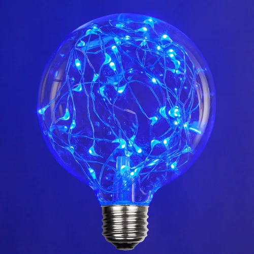 Vista 18 de Wintergreen Lighting LEDimagine - Bombilla de cadena de hadas, colgante de globo LED, bombilla ST64 con base E26 (dorado)