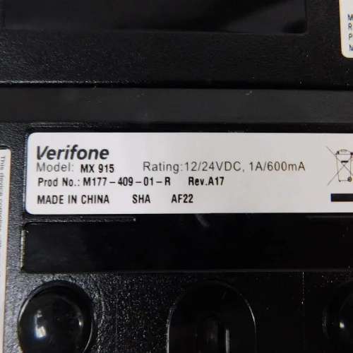 Vista 5 de VERIFONE, MX915, TERMINAL DE TRANSACCIÓN MULTIMEDIA, MSR, EMV CONTACTO Y LECTOR DE TARJETAS INTELIGENTES SIN CONTACTO, NFC, PINPAD, PANTALLA TÁCTIL