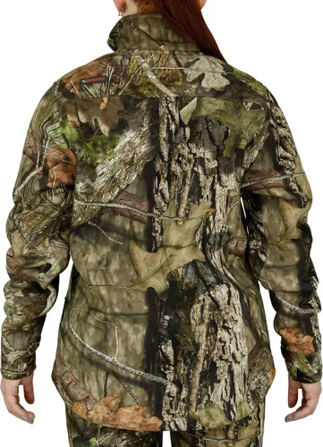Vista 5 de Mossy Oak Chaqueta de caza para mujer, chaqueta de camuflaje para mujer, ropa de sherpa