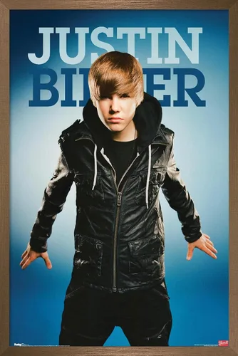 Vista 14 de Trends International Justin Bieber - Fly Wall Poster, 14.725" x 22.375", Barnwood Framed Version