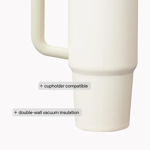 Vista 7 de Stanley Quencher H2.0- Vaso de acero inoxidable con asa, pajilla y tapa FlowState giratoria de 3 posiciones; aislamiento térmico, sin BPA; apto