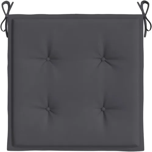 Vista 5 de Cojines para sillas de jardín, 6 unidades, color antracita, de 15.7 x 15.7 x 1.2 pulgadas, cojines de tela Oxford para sillas de Comedor para sillas