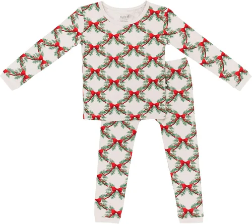 Vista 9 de KYTE BABY Juego de pijama para niños pequeños – Pijamas para niños pequeños hechas de material de rayón de bambú suave Pollito de Aloe