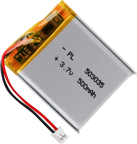 Vista 24 de Batería Lipo de 3.7V 1000mAh 102050 Batería recargable de polímero de litio con conector JST PH2.0.000 in para altavoz Bluetooth, GPS, reloj