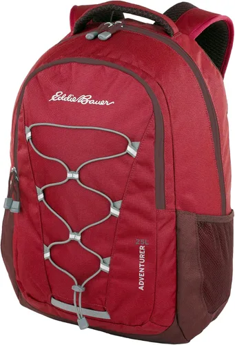 Vista 10 de Eddie Bauer Adventurer - Mochila con Compartimentos Organizados y Manga Compatible con Hidratación/Laptop, Adventurer - Negro, 25L