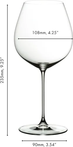 Vista 5 de Riedel Veritas Old World Pinot Noir - Juego de 2 vasos