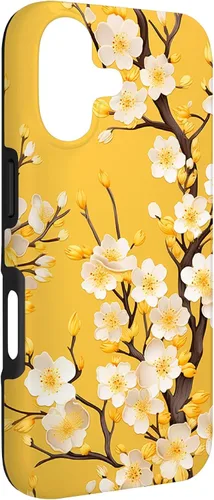 Vista 3 de Yellow Cherry Blossom Case for iPhone 17