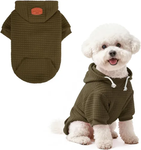 Vista 95 de BEAUTYZOO - Sudadera con capucha para perros con agujero para correa y bolsillo, suéteres para perros pequeños, medianos y grandes, niños y niñas