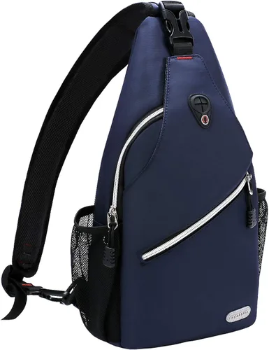Vista 9 de MOSISO Mochila Mini de Bandolera, Pequeña Mochila de Senderismo, Mochila de Viaje, Mochila Casual para Deportes al Aire Libre, Negra
