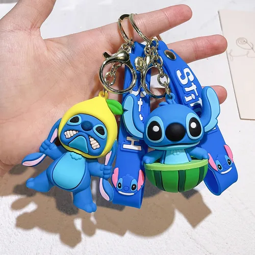 Vista 3 de rongji jewelry Llaveros divertidos de puntada, llavero de PVC con diseño de ángel de puntada, adorno para llaves, mochila, bolsa, teléfono