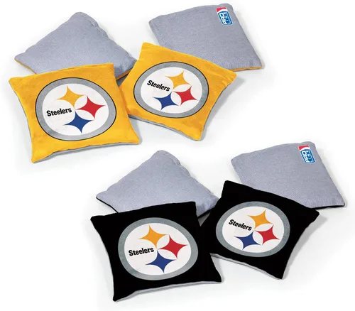 Vista 26 de Wild Sports - Bolsas de frijoles de doble cara de fútbol americano profesional de la NFL, 8 unidades, bolsas de lanzamiento de primera calidad