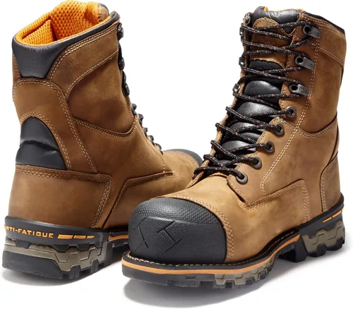 Vista 8 de Timberland PRO Men's Boondock 8 Inch Composite Safety Toe Waterproof Work Boots Marrón