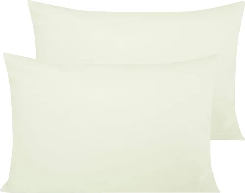 Vista 36 de NTBAY Fundas de Almohada de Algodón Egipcio Queen - Juego de 2, Fundas de Almohada de Algodón de 500 Hilos - Fundas de Almohada Suaves