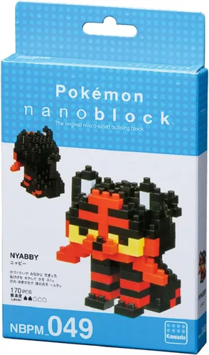 Vista 2 de nanoblock - Pokémon - Litten, kit de construcción de la serie Pokémon