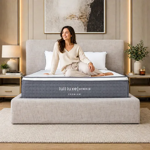 Vista 9 de El mejor colchón de espuma con efecto memoria por Lull – garantizado. Lull infusión de gel colchones de espuma viscoelástica, Memory Foam, Blanco