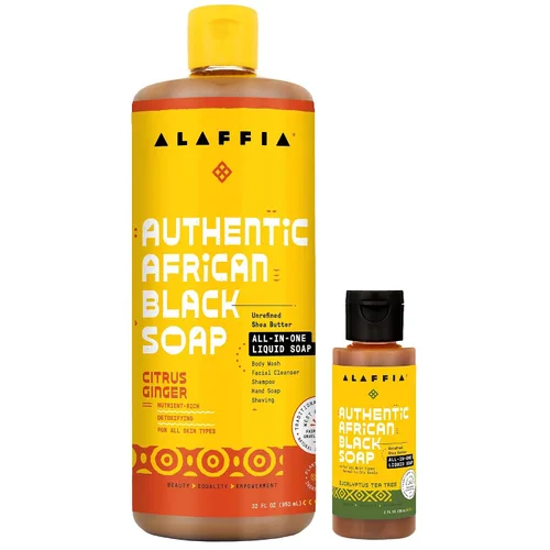 Vista 5 de Autentico jabón negro africano Alaffia, 32 onzas, 32, 1, 1
