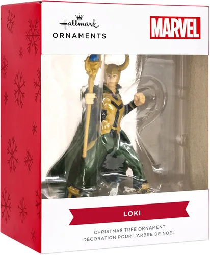 Vista 3 de Hallmark Marvel Loki - Adorno navideño de resina