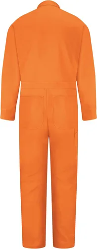 Vista 2 de Red Kap mens Snap Front Cotton Coverall, Oversized Fit, Long Sleeve