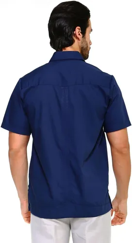 Vista 4 de Mojito Collection Short Sleeve Ramie Linen Guayabera