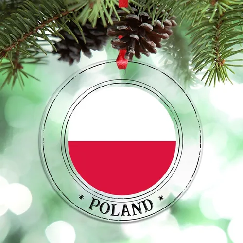 Vista 25 de Bandera nacional de Noruega, adornos de Navidad patrióticos 2023, decoraciones de Navidad para árbol, adornos acrílicos transparentes, colgante