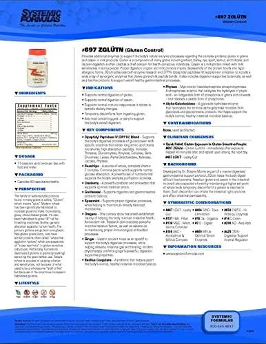 Vista 3 de Systemic Formulas: #697 - ZGLUTn - Control de Gluten