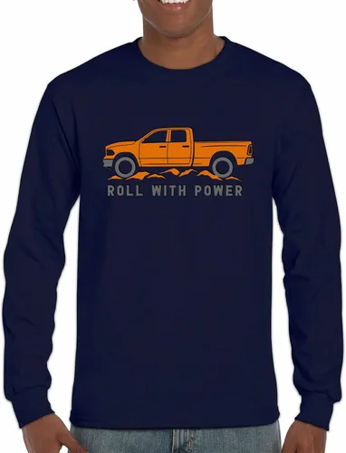 Vista 111 de Tee Hunt Camisetas gráficas y camisetas sin mangas para hombre Roll with Power Pickup Truck