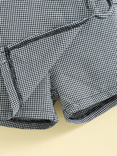 Vista 5 de SHENHE Conjunto de ropa de verano de 2 piezas para niña, camiseta corta sin mangas y pantalones cortos