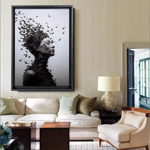 Vista 3 de Forest Girl Print, Wall Art, Affiche, Nature Print, Gift for Her