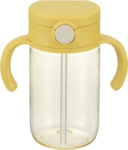 Vista 13 de Vaso para beber con popote de silicona y asas extraíbles, 10 onzas, fácil agarre para bebés y niños pequeños Honeydew