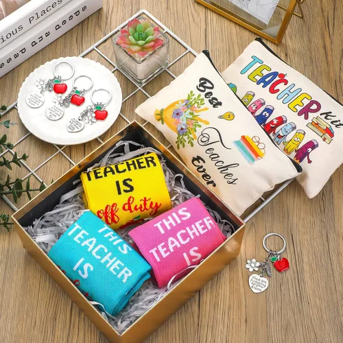 Vista 4 de 18 piezas de regalos para profesores para mujeres, regalos de agradecimiento para estudiantes, regalo de agradecimiento para profesores, regalo