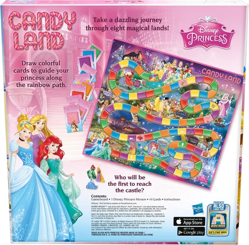 Vista 2 de Candy Land – Juego de tablero de edición Disney Princess (versión US)