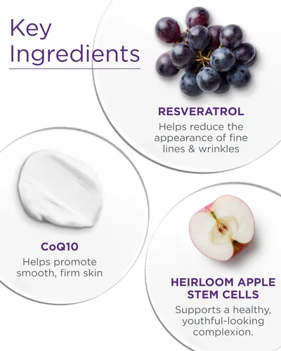 Vista 5 de Crema reparadora de noche Andalou Naturals Age Defying Resveratrol Q10 - Hidratante y suavizante antiarrugas - CoQ10 y resveratrol para piel seca