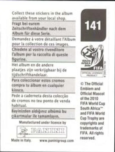Vista 2 de 2010 Panini FIFA World Cup Stickers #141 Victor Obinna Nigeria Official Soccer Album Sticker (2 inch X 1.5 Inch) in Raw Condition (NM or Better)