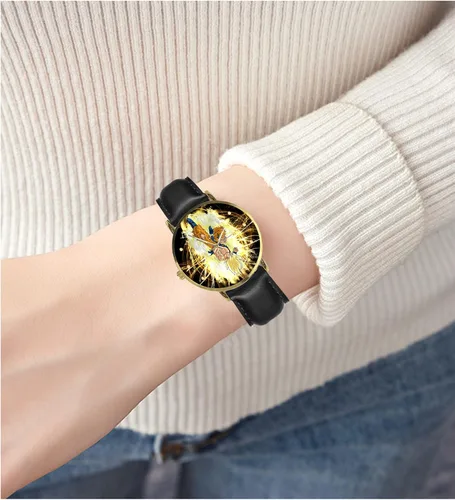 Vista 2 de XUTAI Relojes de pulsera de cuarzo para mujer, negocios, ocio, unisex, imagen personalizada, reloj de cuero para hombres y mujeres, Plateado