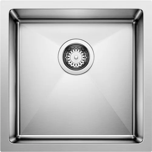 Vista 5 de BLANCO 524752 CUVEE - Fregadero de cocina empotrado de 25 pulgadas, acero inoxidable