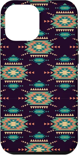Vista 26 de Unique Western Black Turquoise Navajo Aztec Pattern Case for iPhone 17
