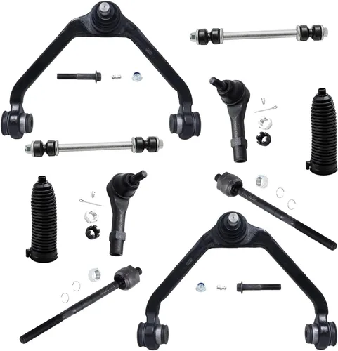 Vista 212 de Detroit Axle - Kit de suspensión delantera de 10 piezas para Chevrolet Trailblazer GMC Envoy 2004-2007 2005 2006 Soportes de brazo de control