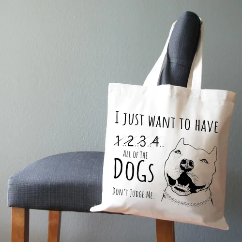 Vista 5 de Pet Studio Art Bolso de mano divertido para perros Todos los perros