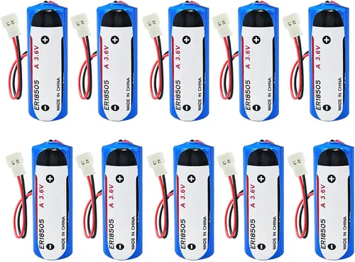 Vista 14 de WEIMAA - Paquete de 10 baterías de litio ER18505 de 3.6 V 4000 mAh tamaño A batería de litio primaria con conector 2.0 10 Pack